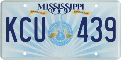 MS license plate KCU439