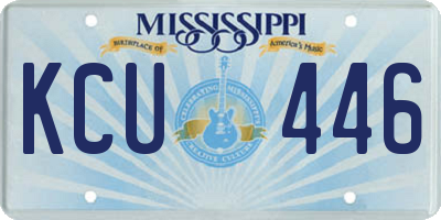 MS license plate KCU446