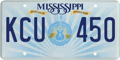 MS license plate KCU450