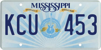 MS license plate KCU453