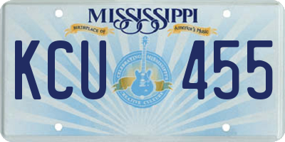 MS license plate KCU455