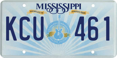 MS license plate KCU461