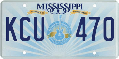 MS license plate KCU470