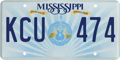 MS license plate KCU474