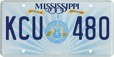 MS license plate KCU480