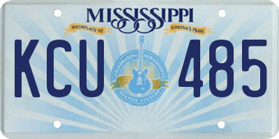 MS license plate KCU485