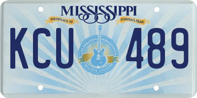 MS license plate KCU489
