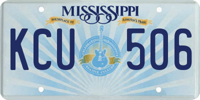 MS license plate KCU506