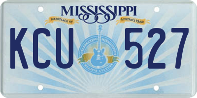 MS license plate KCU527