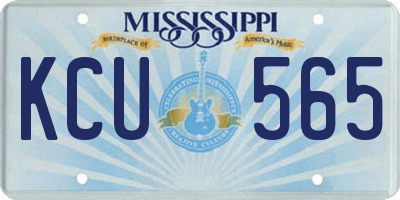 MS license plate KCU565