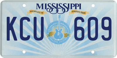 MS license plate KCU609