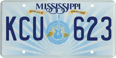 MS license plate KCU623