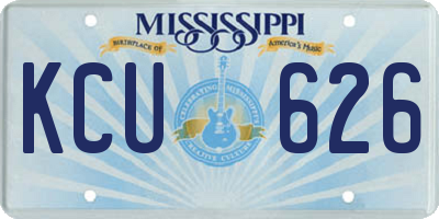 MS license plate KCU626