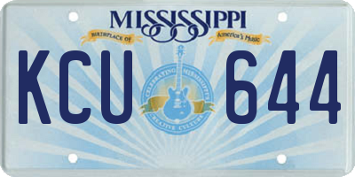 MS license plate KCU644