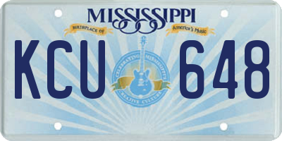 MS license plate KCU648