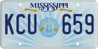 MS license plate KCU659
