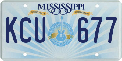 MS license plate KCU677
