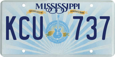 MS license plate KCU737
