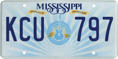 MS license plate KCU797