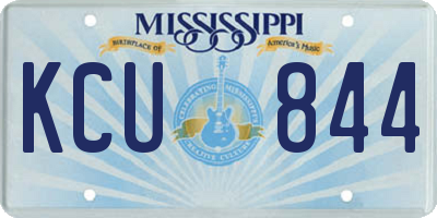 MS license plate KCU844