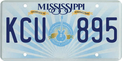 MS license plate KCU895