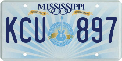 MS license plate KCU897