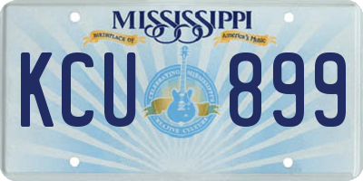 MS license plate KCU899