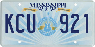 MS license plate KCU921