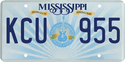 MS license plate KCU955