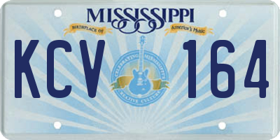 MS license plate KCV164