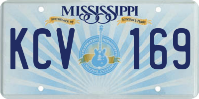 MS license plate KCV169