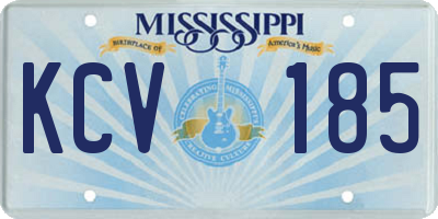 MS license plate KCV185
