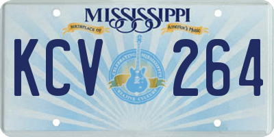 MS license plate KCV264
