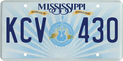 MS license plate KCV430