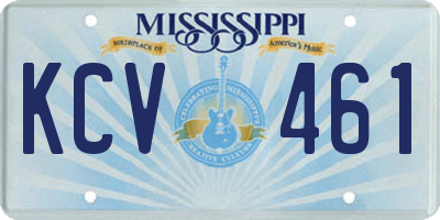 MS license plate KCV461