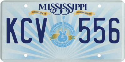 MS license plate KCV556