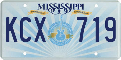 MS license plate KCX719