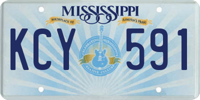 MS license plate KCY591