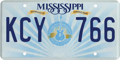 MS license plate KCY766