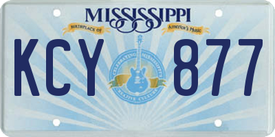 MS license plate KCY877