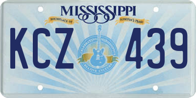 MS license plate KCZ439