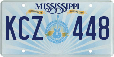 MS license plate KCZ448