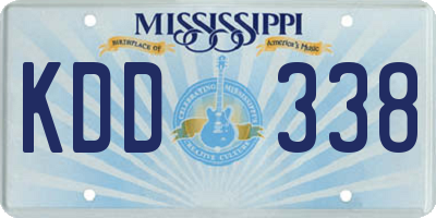 MS license plate KDD338