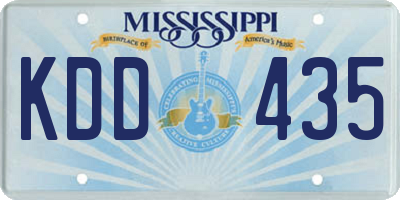 MS license plate KDD435