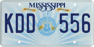 MS license plate KDD556