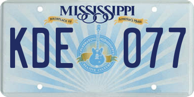 MS license plate KDE077