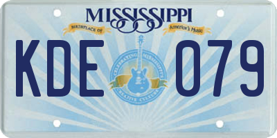 MS license plate KDE079