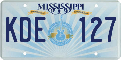 MS license plate KDE127