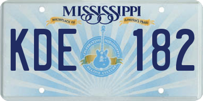 MS license plate KDE182