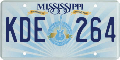 MS license plate KDE264